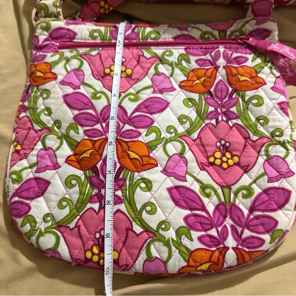 Vera Bradley Pink and Orange Floral Crossbody Bag